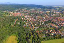 Stadtansicht aus Osten in Blankenburg im Bundesland Sachsen-Anhalt, Deutschland