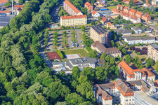 Luftbild von Harzklinikum - Standort Quedlinburg aus Nordosten im Bundesland Sachsen-Anhalt, Deutschland