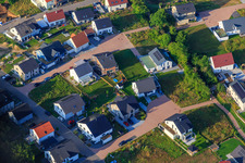 Neubaugebiet K2 in Kandel im Bundesland Rheinland-Pfalz, Deutschland aus der Luft