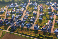 Neubaugebiet K2 in Kandel im Bundesland Rheinland-Pfalz, Deutschland von der Drohne aus gesehen