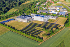 Freifächen-PV-Anlage am Industriegebiet Eferenstraße mit rio-sys und Gebr. Schwarz GmbH im Ortsteil Neukirch in Rottweil im Bundesland Baden-Württemberg, Deutschland