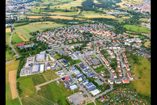 Ortsteil Ansicht aus Westen in Balingen im Bundesland Baden-Württemberg, Deutschland