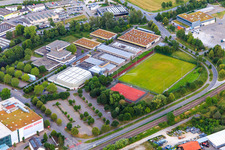 Philipp-Matthäus-Hahn-Schule und Kreissporthalle in Balingen im Bundesland Baden-Württemberg, Deutschland