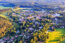 Ortsansicht aus Nordosten im Ortsteil Burgberg in Königsfeld im Schwarzwald im Bundesland Baden-Württemberg, Deutschland