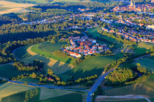 Neubaugebiet Hegneberg (Überlinger Straße) von Nordwesten in Rottweil im Bundesland Baden-Württemberg, Deutschland