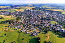 Ortsansicht aus Süden im Ortsteil Steinhofen in Bisingen im Bundesland Baden-Württemberg, Deutschland