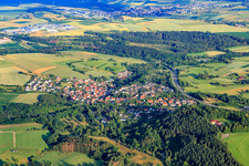 Ortsansicht aus Osten im Ortsteil Wessingen in Bisingen im Bundesland Baden-Württemberg, Deutschland