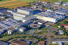 Luftbild von Industriegebiet Heinrich-Blickle-Straße mit chefbeschlag GmbH,. MAFU Group und Blickle Räder+Rollen GmbH u. Co. KG in Rosenfeld im Bundesland Baden-Württemberg, Deutschland
