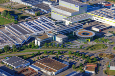 Luftaufnahme von Industriegebiet Heinrich-Blickle-Straße mit chefbeschlag GmbH,. MAFU Group und Blickle Räder+Rollen GmbH u. Co. KG in Rosenfeld im Bundesland Baden-Württemberg, Deutschland
