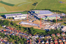 Baustelle für Neubau in der Beffendorfer Straße, exeron GmbH und Mafell AG im Ortsteil Lindenhof in Oberndorf am Neckar im Bundesland Baden-Württemberg, Deutschland