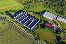 Luftbild von A.I.T. Metallbearbeitung GmbH & Co. KG und Lohmüller Lodeco GmbH im Ortsteil Peterzell in Alpirsbach im Bundesland Baden-Württemberg, Deutschland