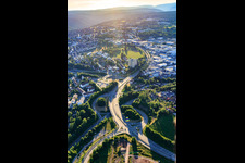 Bundesstrassenkreuz der B294 und B28 in Freudenstadt im Bundesland Baden-Württemberg, Deutschland