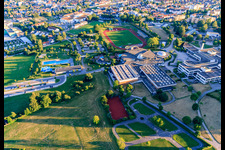 Panorama-Bad und -Freibad Freudenstadt, Hermann-Saam-Sportfeld der Spielvereinigung Freudenstad, Kepler Gymnasium, Jugendverkehrsschule Freudenstadt, Stadionhalle und Kreishalle im Bundesland Baden-Württemberg, Deutschland