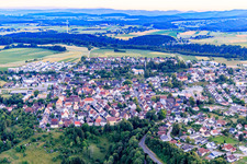 Ortsansicht aus Nordosten in Dornhan im Bundesland Baden-Württemberg, Deutschland