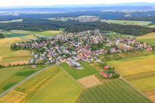 Dorfansicht aus Westen im Ortsteil Marschalkenzimmern in Dornhan im Bundesland Baden-Württemberg, Deutschland