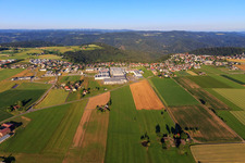Ortsansicht aus Osten im Ortsteil Vorderaichhalden in Aichhalden im Bundesland Baden-Württemberg, Deutschland