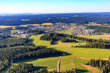 Stadtansicht aus Norden im Ortsteil Saint Georgen im Schwarzwald in St. Georgen im Schwarzwald im Bundesland Baden-Württemberg, Deutschland
