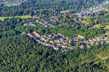Ortsansicht aus Nordosten im Germanswald im Ortsteil Villingen in Villingen-Schwenningen im Bundesland Baden-Württemberg, Deutschland