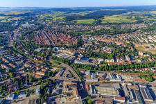 Stadtübersicht aus Norden im Ortsteil Villingen in Villingen-Schwenningen im Bundesland Baden-Württemberg, Deutschland