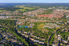 Stadtansicht aus Osten im Ortsteil Villingen in Villingen-Schwenningen im Bundesland Baden-Württemberg, Deutschland