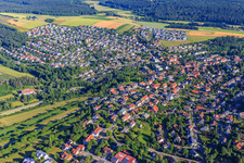 Luftbild von Ortsübersicht aus Südosten in Niedereschach im Bundesland Baden-Württemberg, Deutschland