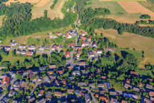Mariazeller Straße von Osten im Ortsteil Stetten in Zimmern ob Rottweil im Bundesland Baden-Württemberg, Deutschland
