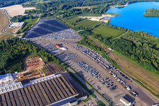 ARCHICUB - Abstellplatz zum Import von LKW und PKW der Walon France in Lauterbourg im Bundesland Bas-Rhin, Frankreich