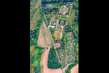 Schrägluftbild von Garten der Sinne in Merzig im Bundesland Saarland, Deutschland