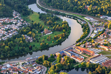 Gästehaus Schloss Saareck, Museum Villeroy & Boch Welt und Villeroy & Boch Outlet Mettlach im Ortsteil Keuchingen im Bundesland Saarland, Deutschland
