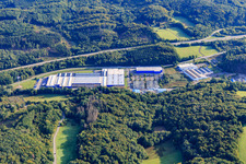 Industriegebiet In d. Bruchwiese mit Hörmann KG Eckelhausen, WELLGO Gerätetechnik/Werkzeugbau und Spritzgussteile GmbH und Wittig GmbH Bauunternehmung in Nohfelden im Bundesland Saarland, Deutschland