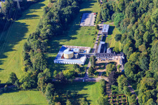 Schloss Dagstuhl mit Leibniz-Zentrum für Informatik,. Schloßgarten und Schlosskapelle in Wadern im Bundesland Saarland, Deutschland