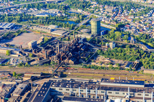 Luftbild von UNESCO-Weltkulturerbe Völklinger Hütte in Völklingen im Bundesland Saarland, Deutschland
