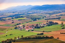 Deutschhof von Nordosten in Kapellen-Drusweiler im Bundesland Rheinland-Pfalz, Deutschland