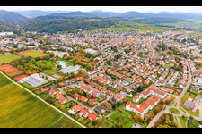 Bad Bergzabern aus Südosten im Bundesland Rheinland-Pfalz, Deutschland