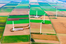 Repowering im Windpark Minfeld im Bundesland Rheinland-Pfalz, Deutschland