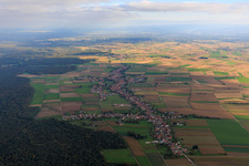 Schleithal aus Nordwesten im Bundesland Bas-Rhin, Frankreich