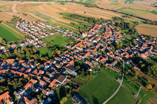 Oberrœdern aus Westen im Bundesland Bas-Rhin, Frankreich