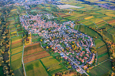 Luftaufnahme von Arzheim von Westen in Landau in der Pfalz im Bundesland Rheinland-Pfalz, Deutschland