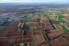 Windpark in Schwegenheim im Bundesland Rheinland-Pfalz, Deutschland