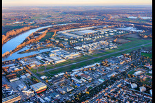 FSL Flugplatz Speyer/Ludwigshafen EDRY aus Nordwesten im Bundesland Rheinland-Pfalz, Deutschland