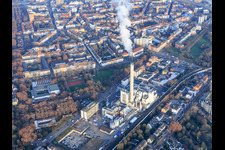 Luftbild von GML – Gemeinschafts-Müllheizkraftwerk Ludwigshafen GmbH im Ortsteil Hemshof in Ludwigshafen am Rhein im Bundesland Rheinland-Pfalz, Deutschland