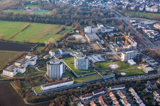 Luftbild von BG Klinik Ludwigshafen aus Osten im Ortsteil Oggersheim in Ludwigshafen am Rhein im Bundesland Rheinland-Pfalz, Deutschland