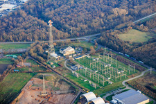 Umspannwerk der Pfalzwerke Netz AG in Mutterstadt im Bundesland Rheinland-Pfalz, Deutschland