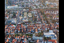 Baugrube zur Erweiterung der Wohnanlage Im Stadtkern in Kandel im Bundesland Rheinland-Pfalz, Deutschland