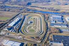 Daimler Truck EVZ Testgelände in Wörth am Rhein im Bundesland Rheinland-Pfalz, Deutschland