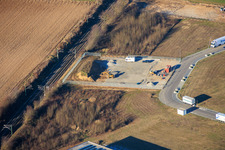 Industriegebiet im Im Speyerer Tal in Rülzheim im Bundesland Rheinland-Pfalz, Deutschland