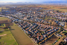 Anne-Frank-Straße in Herxheim bei Landau im Bundesland Rheinland-Pfalz, Deutschland