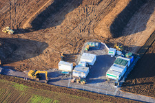 Luftbild von Erdarbeiten in Rohrbach im Bundesland Rheinland-Pfalz, Deutschland