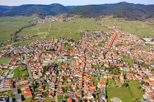 Maikammer von Osten im Bundesland Rheinland-Pfalz, Deutschland