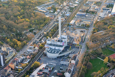 Industriestr mit GML – Gemeinschafts-Müllheizkraftwerk Ludwigshafen GmbH im Ortsteil Hemshof in Ludwigshafen am Rhein im Bundesland Rheinland-Pfalz, Deutschland